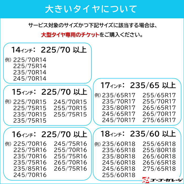 タイヤ交換 13インチ 1本《組み換え、バランス調整、取付》タイヤ取付チケット　新品タイヤのみ対象 商品画像6：全国対応！自動車タイヤ取り付けサービスのゴーゴーガレージ