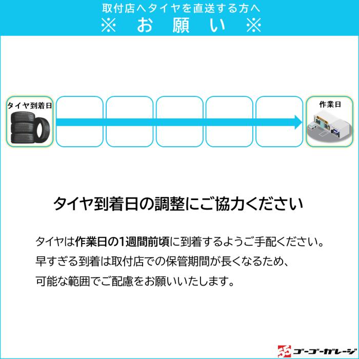 タイヤ交換 18インチ 1本《組み換え、バランス調整、取付》タイヤ取付チケット　新品タイヤのみ対象 商品画像10：全国対応！自動車タイヤ取り付けサービスのゴーゴーガレージ