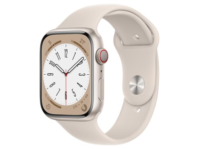 MNK73J/A [スターライトスポーツバンド] Apple Watch Series 8 GPS+Cellularモデル 45mm Apple  [延長保証対象外商品] 商品画像4：@Next