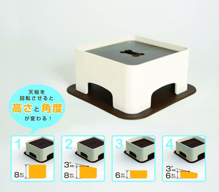 ハリオグラス HARIO ハリオ わんテーブル PTS-WT-CBR ショコラブラウン 商品画像4：ミスターエアコンＰＬＵＳ