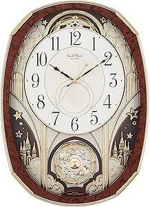 リズム時計工業 からくり電波掛け時計 スモールワールドノエルM 4MN513RH23