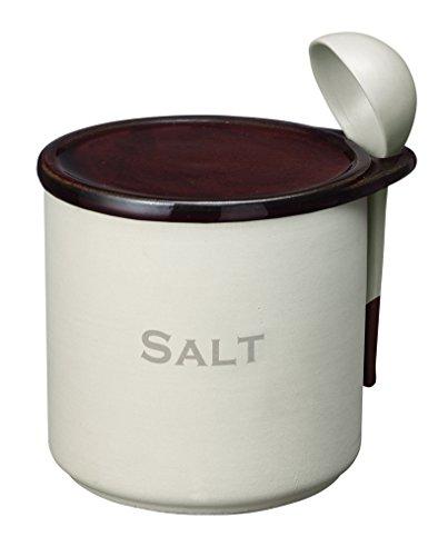 イシガキ産業 ソルトポット 塩 固まりにくい 素焼き 陶器 ポット 900ml 幅15.･･･