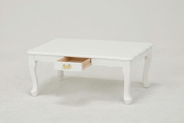 萩原 折れ脚テーブル（ホワイト）　MT-6040WH 商品画像2：LIFEED