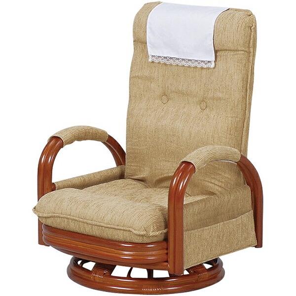 萩原 ギア回転座椅子ハイバック　RZ-972-Hi-LBR 商品画像1：LIFEED