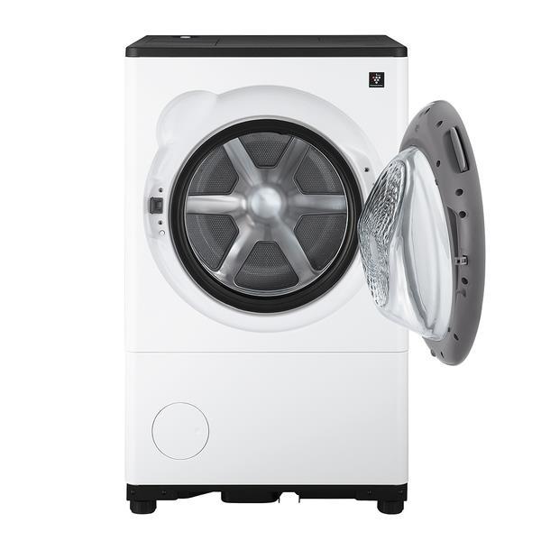 SHARP ドラム式洗濯機 [右開き/洗濯8kg/乾燥4kg/ラスターホワイト］ ES-8XS1-WR 商品画像2：あなデジ工房