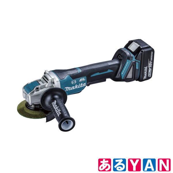 マキタ 充電式ディスクグラインダ GA420DRGX 18V 6.0Ah 外径100mm バッテリBL1860B×2本・充電器DC18RF・ケース付 新品 送料無料  商品画像2：あるYAN