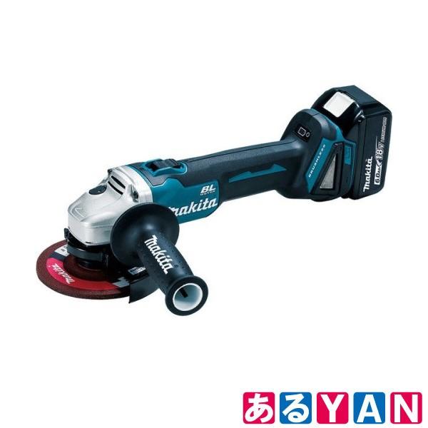 マキタ 充電式ディスクグラインダ GA504DRGN 125mm 電器DC18RC・バッテリBL1860B・ケース付 新品 送料無料 商品画像2：あるYAN