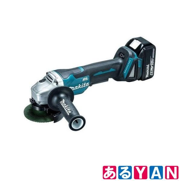 マキタ 充電式ディスクグラインダー GA408DRGX 100mm 18V パドルスイッチ 6.0Ahバッテリー×2・充電器DC18RF・ケース付 新品 送料無料 商品画像2：あるYAN