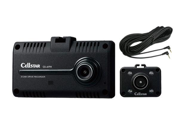 CELLSTARセルスターCS-41FH+GDO-17前方＆車内2カメラドライブレコーダー+カメ･･･