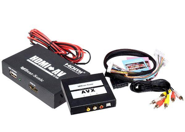 Beat-SonicビートソニックAVX02+IF36ディスプレイオーディオ用外部入力アダプター+HDMI出力～RCAアナログ変換インターフェース アダプターの通販なら: car電倶楽部 [Kaago(カーゴ)]