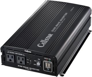 Cellstarセルスターsi 1500 12vパワーインバーターネオ12v車専用dc Ac正弦波インバーター最大出力1500w Usb最大出力2 4aの通販なら Car電倶楽部 Kaago カーゴ