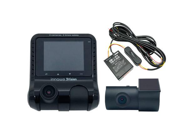 innowa 3Visionフロント/リア/車内3カメラ搭載ドライブレコーダー3V001+GRAVI･･･