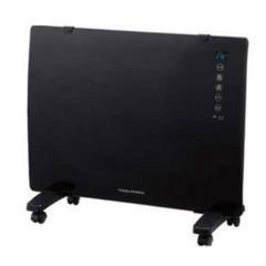 ユアサプライムス【YUASA】ガラスパネルヒーター YKT-GH1000RR-BK(ブラック)★【YKTGH1000RRBK】 商品画像1：家電のSAKURAchacha