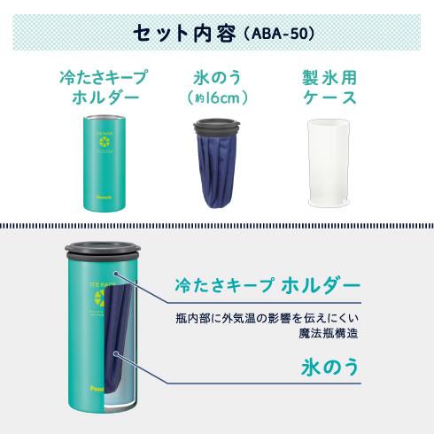 ピーコック【冷涼グッズ】アイスパック 保冷氷のう 500mLサイズ ABA-50GBL（ブルーグリーン）★【ABA50GBL】 商品画像3：家電のSAKURAchacha