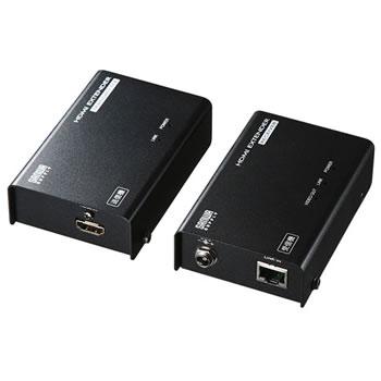 サンワサプライ【壁面固定用金具付き】HDMIエクステンダー（セットモデル） VGA-EXHDLT★【VGAEXHDLT】 商品画像1：家電のSAKURAchacha