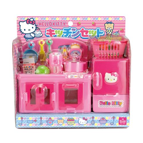 ムラオカ【サンリオキャラクター】ハローキティ K／T キッチンセット H-4978902003831★【おもちゃ ままごと ごっこあそび キッチン】 商品画像2：家電のSAKURAchacha