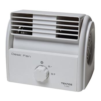 TEKNOS【テクノス】千住 デスクファン 卓上扇風機 (ホワイト) TI-2002★【上下角度調節】 商品画像1：家電のSAKURAchacha