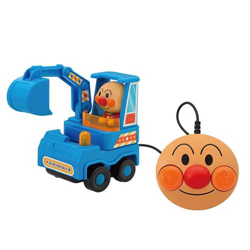 ジョイパレット【乗り物おもちゃ】ミニリモコン アンパンマン ショベルカー 単3電池2本別売 H-4975201182427 商品画像1：家電のSAKURAchacha