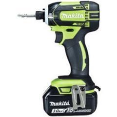 マキタ【MAKITA】18V3.0Ah充電式インパクトドライバー（ライム）　TD149DRFXL【バッテリｘ2個・充電器・ケース付】 商品画像1：家電のSAKURAchacha