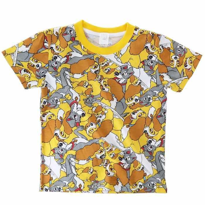 わんわん物語 子供用tシャツ キッズt Shirts ぎっしり 総柄 ディズニー 120サイズ の通販なら シネマコレクション アウトレット Kaago カーゴ