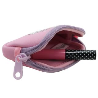 すこぶる動くウサギ ミニポーチ ネオプレーンフリーポーチ パープル ピンク Lineスタンプの通販なら シネマコレクション アウトレット Kaago カーゴ