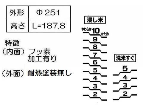 【お取り寄せ】Rinnai(リンナイ) 10合 ガス炊飯器用内釜 077-242-000 (黒) 商品画像2：生活家電 ディープライス