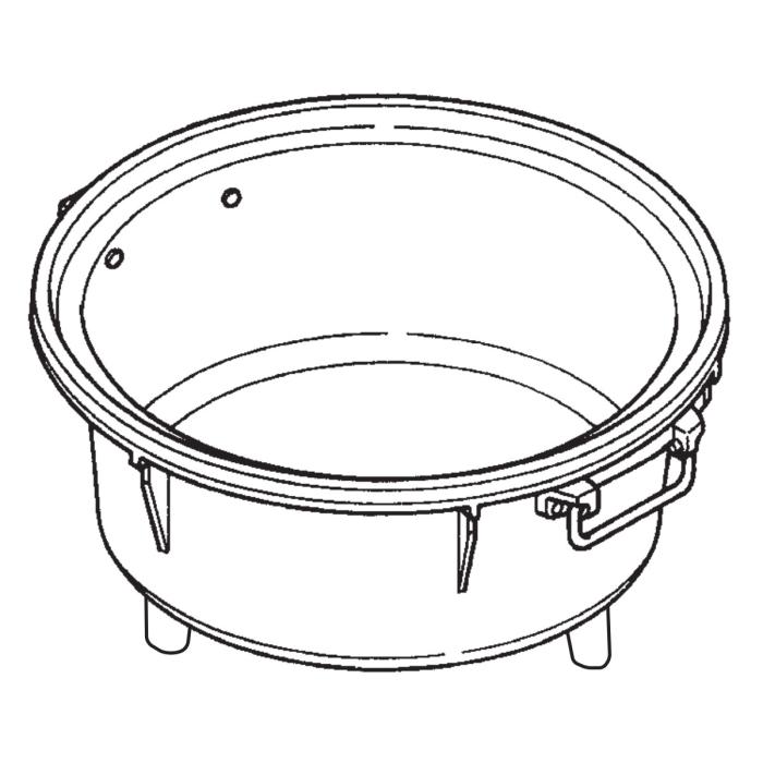 【お取り寄せ】Rinnai(リンナイ) 業務用 ガス炊飯器用内釜 077-253-000 リン･･･