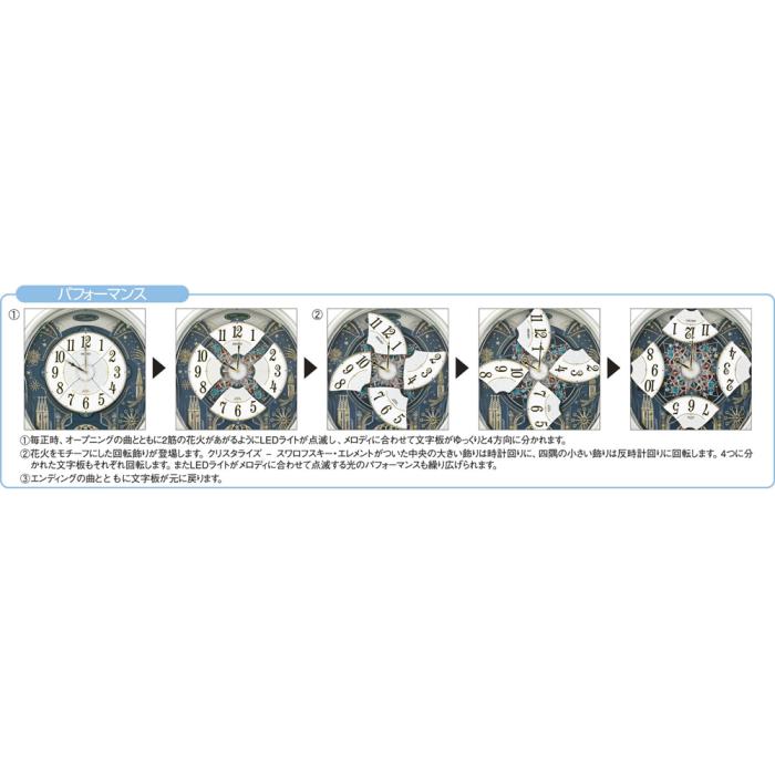 【お取り寄せ】SEIKO(セイコー) 掛時計 電波時計『Wave Symphony(ウェーブシンフォニー)』RE561H 商品画像4：生活家電 ディープライス