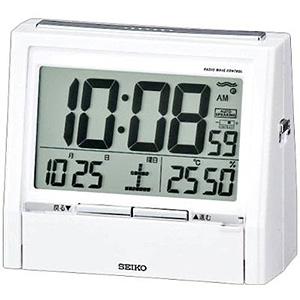 SEIKO(セイコー) 置時計 湿度表示付き 電波時計『トークライナー』DA206W(白･･･