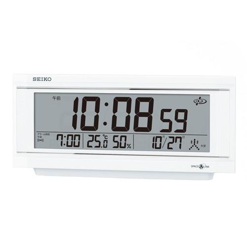 【お取り寄せ】SEIKO(セイコー) 衛星電波クロック 置時計 デジタル時計 『スペースリンク』 GP501W：生活家電 ディープライス