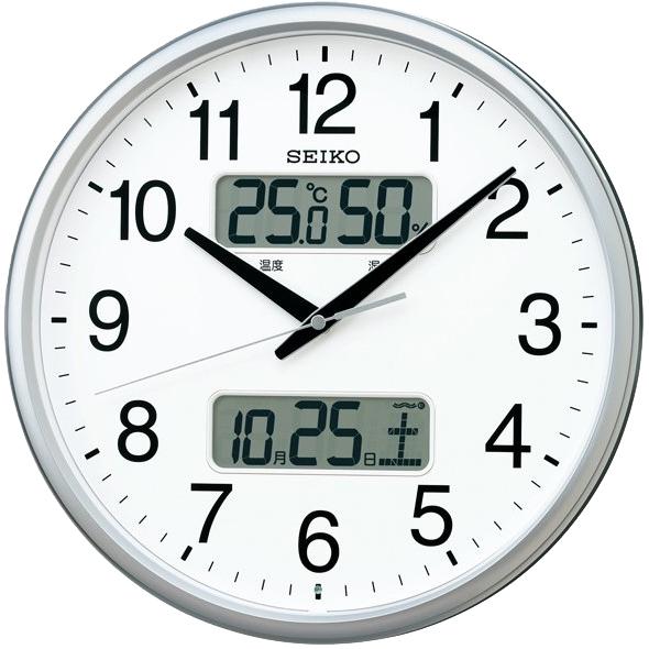 【お取り寄せ】SEIKO(セイコー) 電波掛時計 『カレンダー、温度・湿度表示つき電波掛時計』 KX235S 商品画像2：生活家電 ディープライス