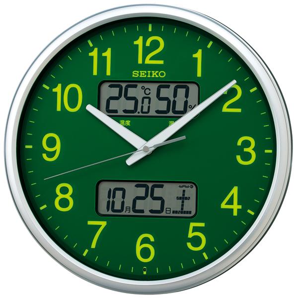【お取り寄せ】SEIKO(セイコー) 電波掛時計 『カレンダー、温度・湿度表示つき電波掛時計』 KX235H 商品画像2：生活家電 ディープライス