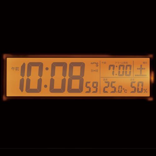 SEIKO(セイコー) 温湿度表示 置き時計 電波時計 目覚まし時計 SQ788B 商品画像3：生活家電 ディープライス