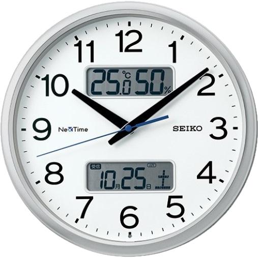 【お取り寄せ】SEIKO(セイコー) 電波掛時計 『ネクスタイム』 ZS251S (銀色メタリック) 商品画像2：生活家電 ディープライス