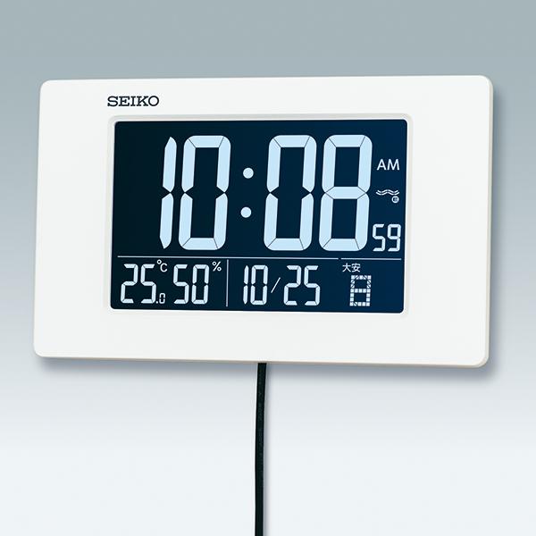 【お取り寄せ】SEIKO(セイコー) 交流式  掛置兼用時計 DL214W 商品画像3：生活家電 ディープライス