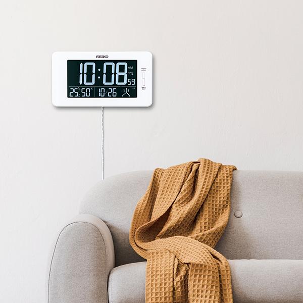 【お取り寄せ】SEIKO(セイコー) 掛置兼用 電波クロック デジタル時計 『C3MONO』 DL216W 商品画像6：生活家電 ディープライス