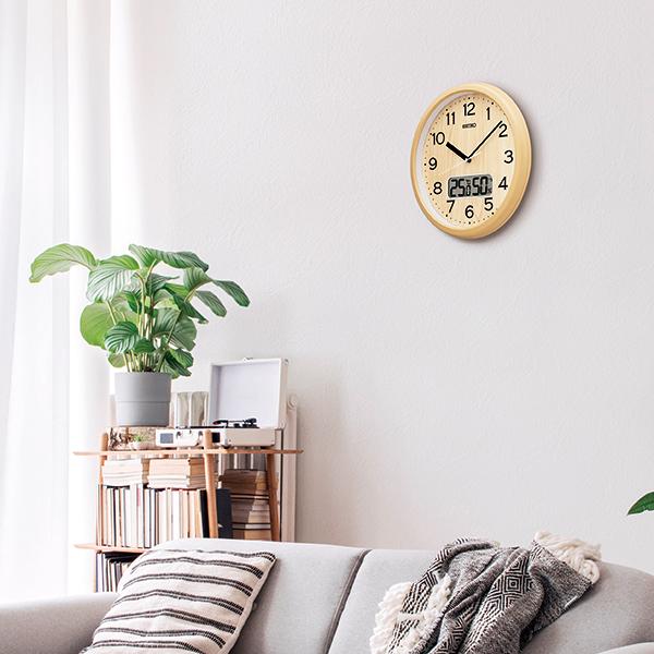 【お取り寄せ】SEIKO(セイコー) 温度・湿度表示 電波クロック 掛時計 KX273B 商品画像2：生活家電 ディープライス