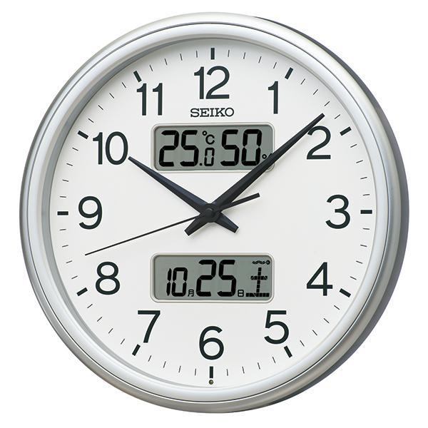 【お取り寄せ】SEIKO(セイコー) 温度・湿度表示つき 電波時計 掛時計 電波ク･･･