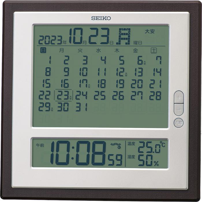 【お取り寄せ】SEIKO(セイコー) 月めくり 六曜表示 電波時計 壁掛時計 SQ450B