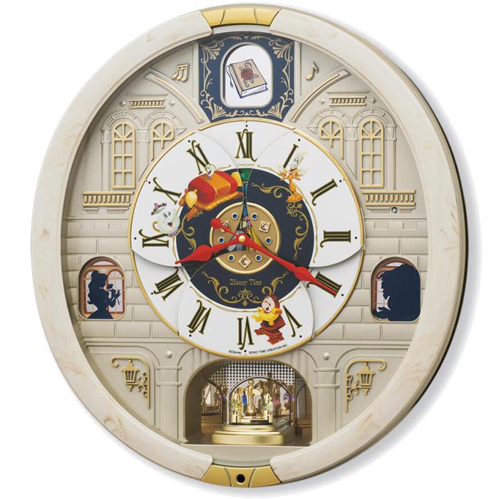 【お取り寄せ】SEIKO(セイコー) 壁掛時計 からくり時計 『ディズニー映画 美女と野獣』 FW591A：生活家電 ディープライス