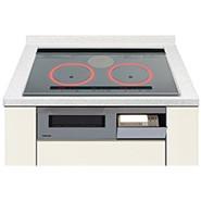 Panasonic(パナソニック) 幅75cmタイプ 2口IH+ラジエント 鉄・ステンレス対応 ビルトインIHクッキングヒーター KZ-W173S (シルバー/シルバー) 商品画像2：生活家電 ディープライス