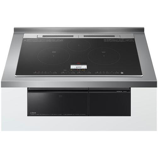 HITACHI(日立) 幅75cm 単相200Ｖ 3口IH 鉄・ステンレス対応 ビルトインIHクッ･･･