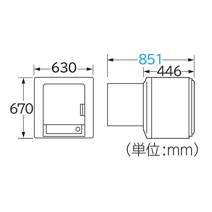 HITACHI(日立) 乾燥容量 5kg 衣類乾燥機 DE-N50HV-W (ピュアホワイト) 商品画像3：生活家電 ディープライス