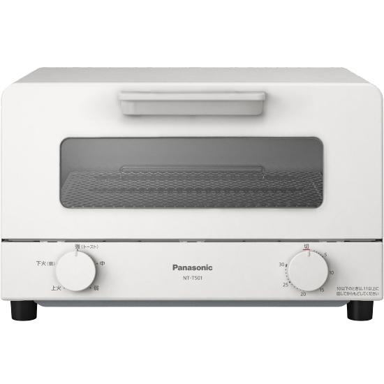 【10月16日入荷予定】Panasonic(パナソニック) 4枚焼き オーブントースター NT-T501-W (ホワイト) 商品画像2：生活家電 ディープライス