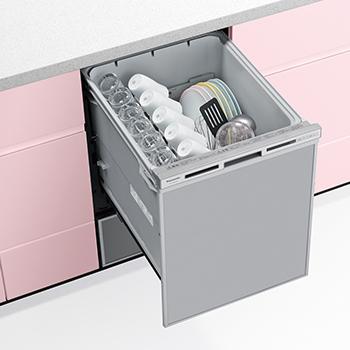 Panasonic(パナソニック) ディープタイプ 幅45cm ドアパネル型 ビルトイン食器洗い乾燥機 『V9シリーズ』 NP-45VD9S 商品画像3：生活家電 ディープライス