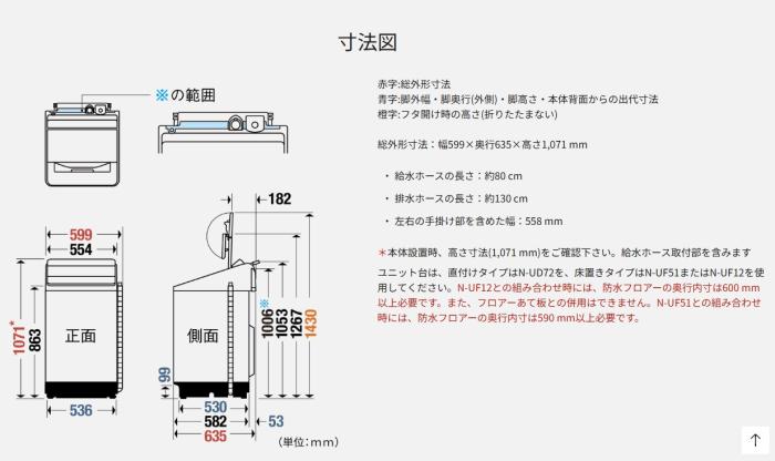【日付・時間指定不可】Panasonic(パナソニック) 洗濯・脱水容量10kg 全自動洗濯機 NA-FA10K5-W (ホワイト) 商品画像2：生活家電 ディープライス