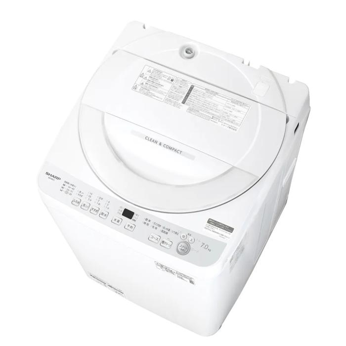 【時間指定不可】SHARP(シャープ) 洗濯・脱水容量 7kg 全自動洗濯機 『穴なし･･･