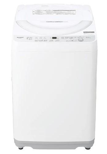 【時間指定不可】SHARP(シャープ) 洗濯・脱水容量6kg 全自動洗濯機 『穴なし槽シリーズ』 ES-GE6J-S (シルバー系) 商品画像2：生活家電 ディープライス