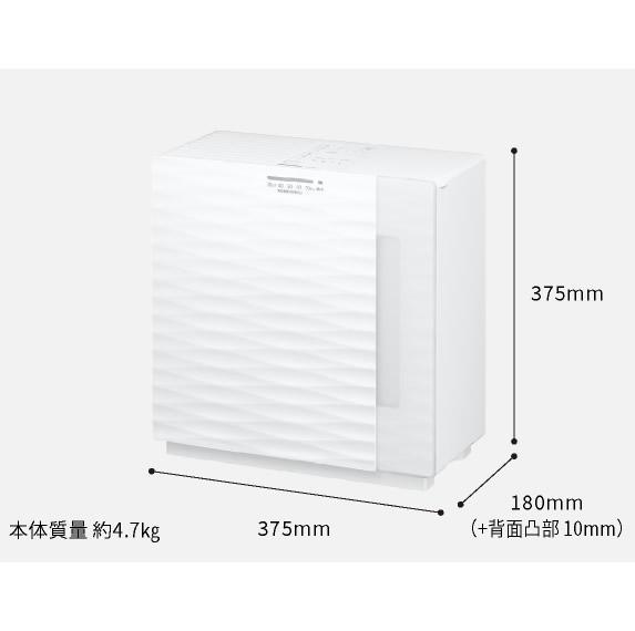 【10月15日入荷予定】Panasonic(パナソニック) 中小容量タイプ ヒーターレス気化式加湿機 FE-KF07C-W (ミルキーホワイト) 商品画像2：生活家電 ディープライス