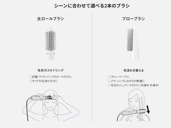 Panasonic(パナソニック) くるくるドライヤー 『ionity(イオニティ)』 EH-KE2N-P (ピンク調) 商品画像2：生活家電 ディープライス